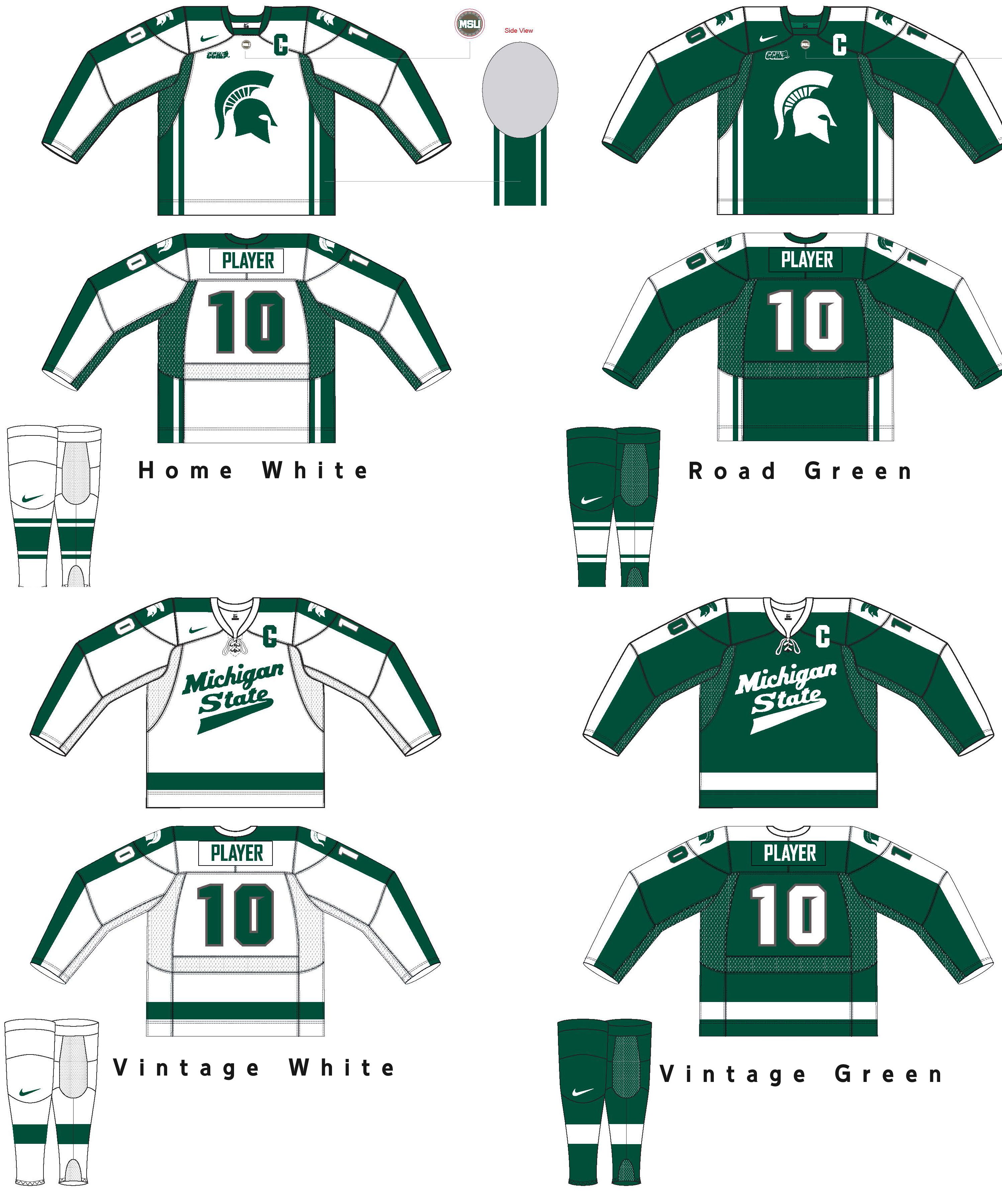 New Spartan Hockey Jersey Design Released - Michigan State University  Athletics