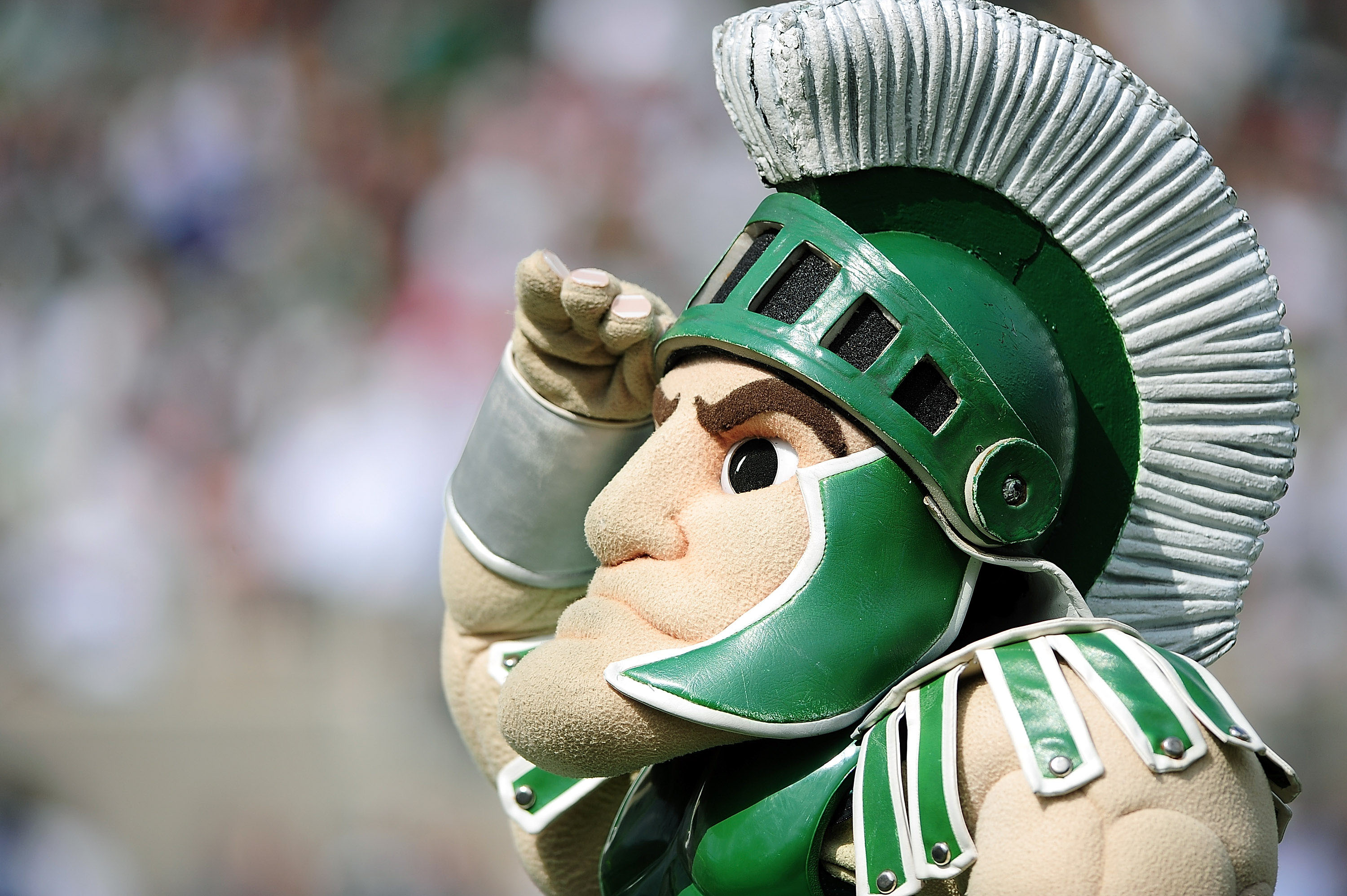 Sparty takes handoff in Michigan State spring game Big Ten Network