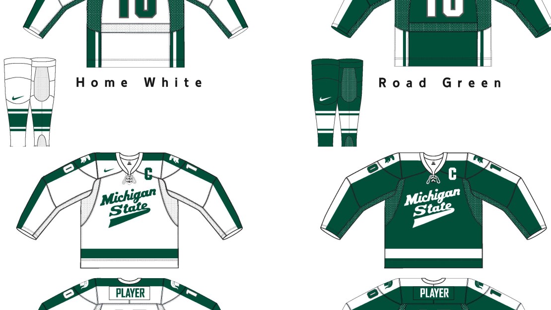 New Spartan Hockey Jersey Design Released - Michigan State University  Athletics