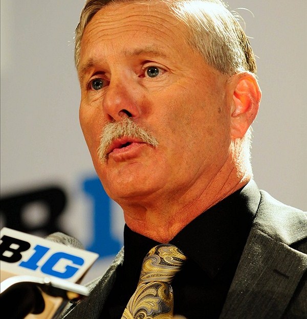 Purdue Boilermakers head coach Danny Hope speaks during the Big Ten media day at the McCormick Place Convention Center.