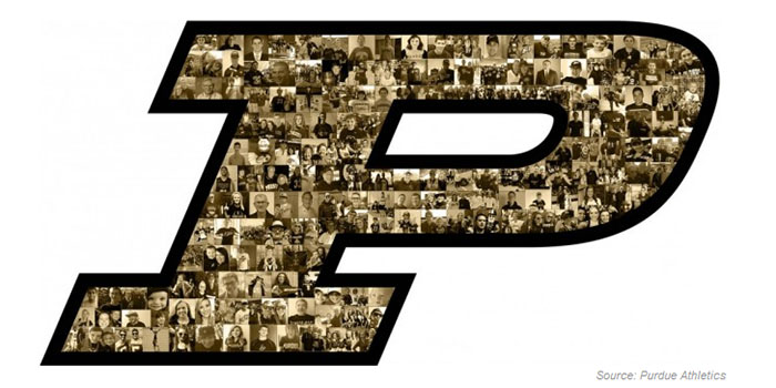 Photo: Purdue student collage helmet logo set for Sept. 27 game - Big ...