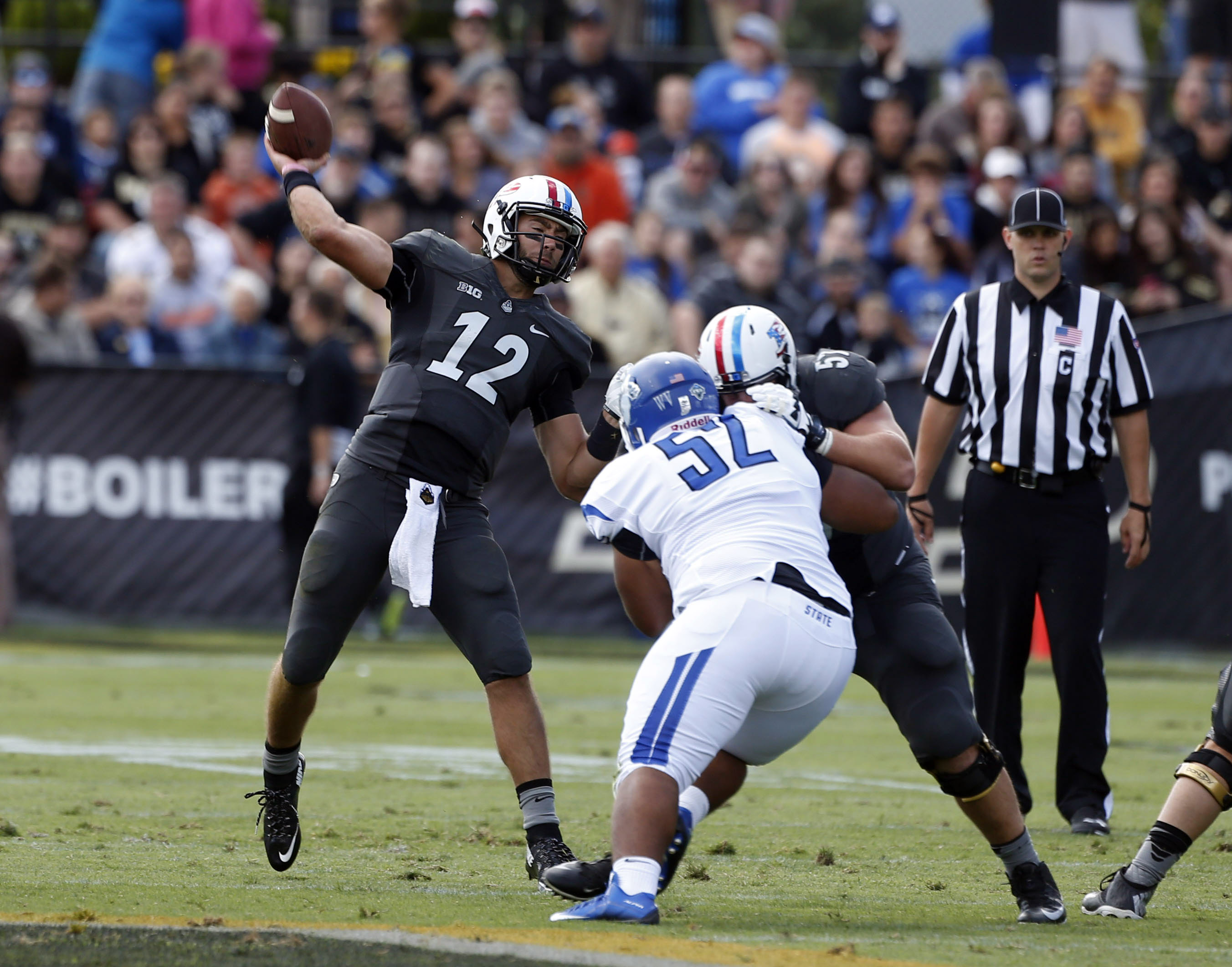 Watch cop catch, spike Purdue QB Austin Appleby's overthrow - Big Ten ...