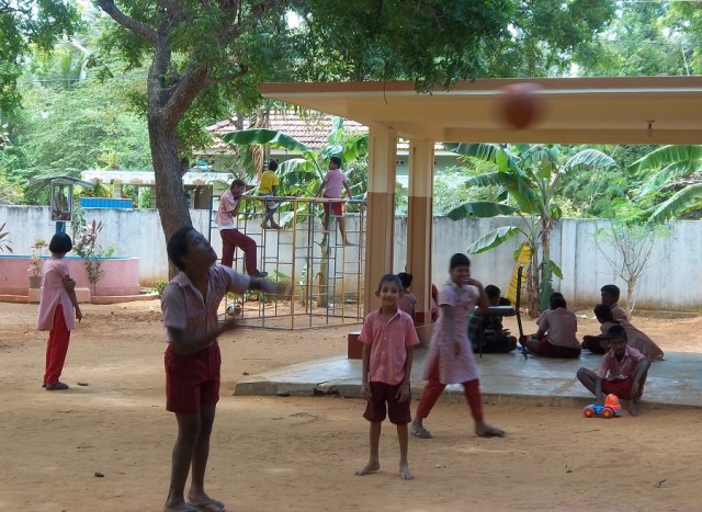 Kids at a special school located in Jaffna in northern Sri Lanka.