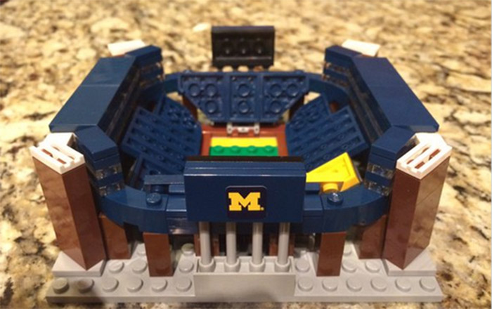 College football replica stadiums built out of LEGOs (Photos)