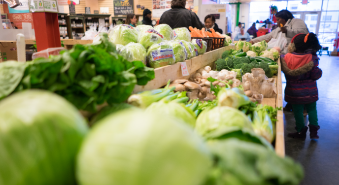 The Flint Farmers' Market. Photo courtesy of Michigan State.