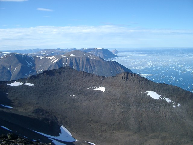 The site in Baffin Bay where Walker and his team discovered the geological phenomena