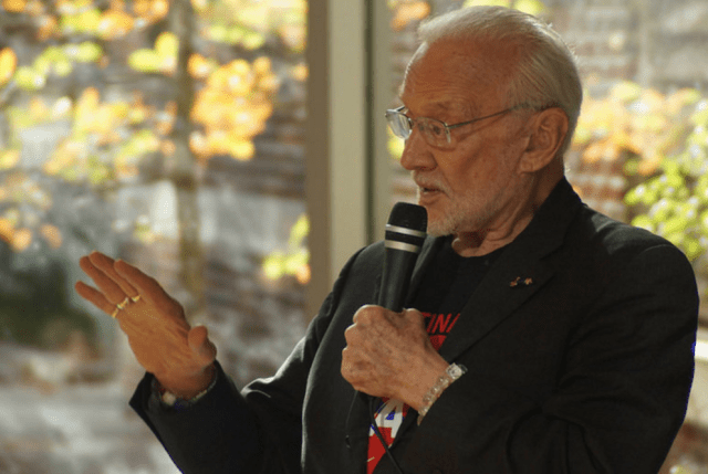 Aldrin at last year's Purdue Space Day