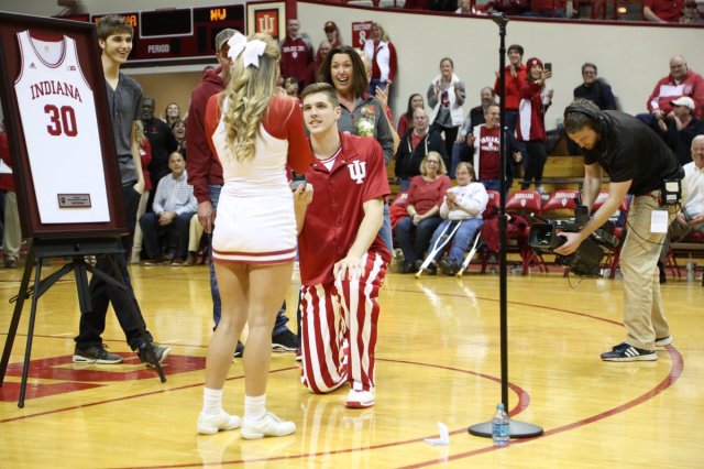 Indiana's Collin Hartman Proposes to His Girlfriend on Senior Night, News,  Scores, Highlights, Stats, and Rumors