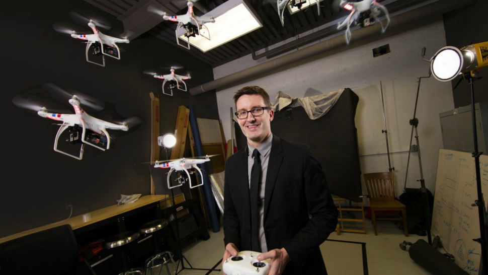 University of Nebraska-Lincoln drone journalism professor Matt Waite