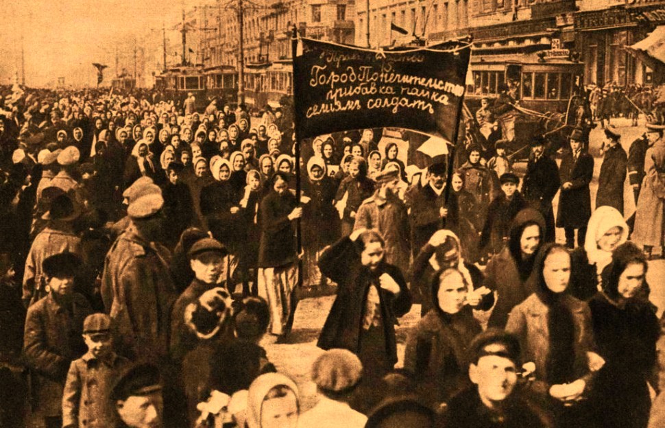 Women in Russia march for social change on the first International Women's Day