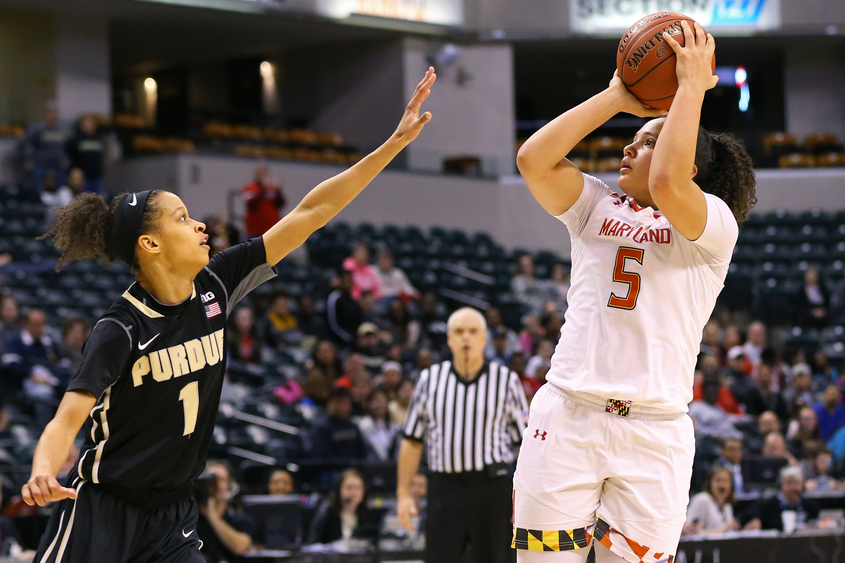 Watch Destiny Slocum sink three-quarter court overhead heave - Big Ten ...