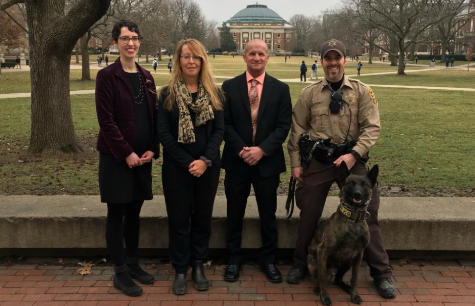 University of Illinois veterinarians, Carle Arrow Ambulance and local police are partnering to help save the lives of canine cops.