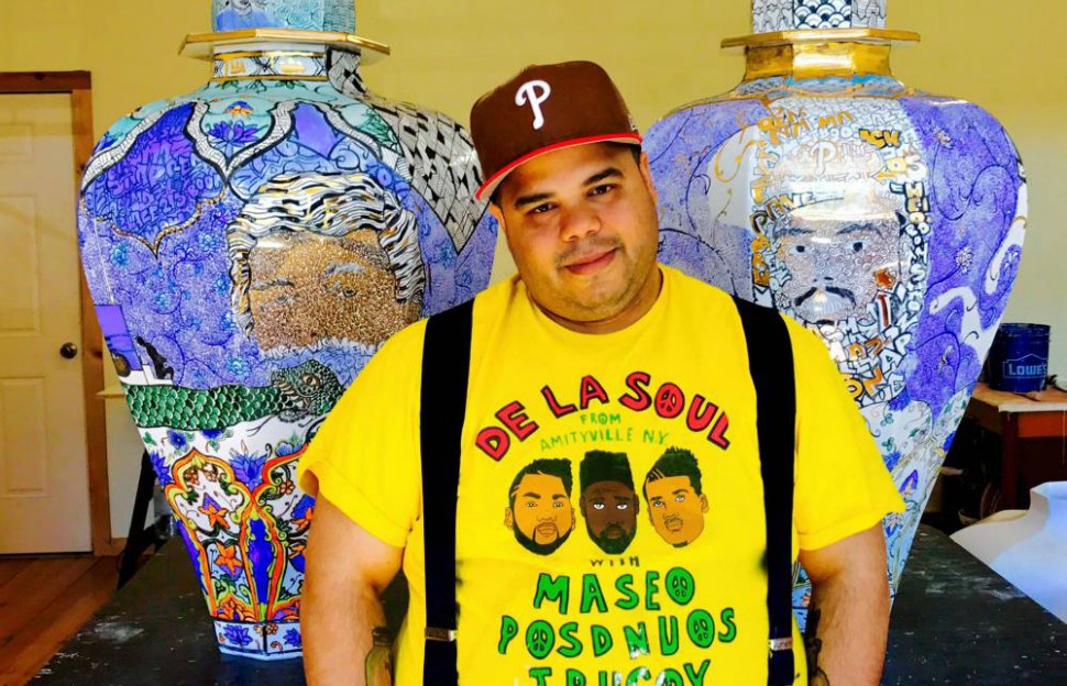 Poet, potter, artist, rapper, activist and Penn State alum Roberto Lugo