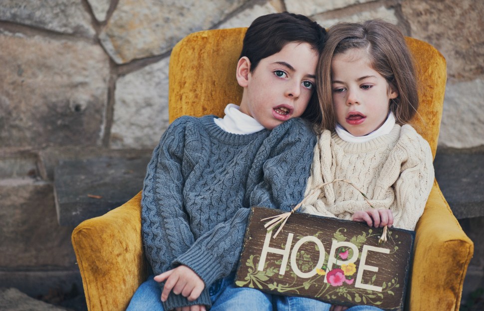 Noah VanHoutan, age 8, and Laine VanHoutan, age 6, both suffer from CLN2 or Batten Disease