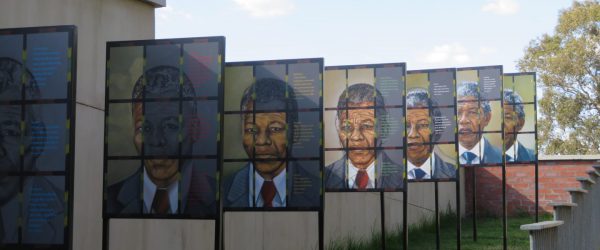 The Nelson Mandela installation at the Apartheid Museum taken by Northwestern University's Erik Ponder during his immersive course in Johannesburg South Africa