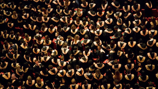 A Big Ten graduation ceremony