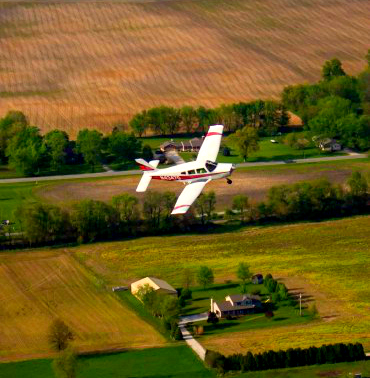 Purdue University Pilots Nicoletta Fala and Chloe De Perre perform a test run over Indiana