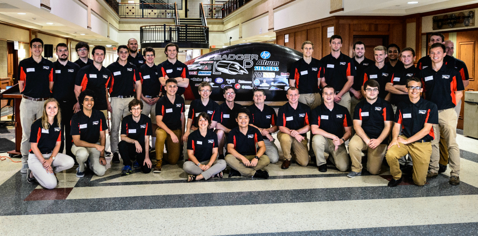 The University of Wisconsin-Madison's Badgerloop team debut their new Hyperloop pod.