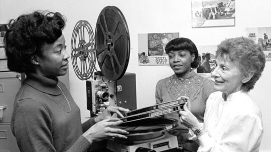 Archivists and director of Indiana University's Black Film Center/Archive