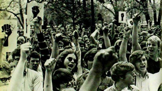 Protesters at Ohio State in the 1960's