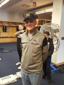 Jack Harbaugh, father of University of Michigan football coach Jim Harbaugh, at this year's Youth Impact Program camp