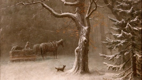 Albert Bierstadt's "Winter in the Sierras" (Gift of Dr. John and Elizabeth Christlieb)
