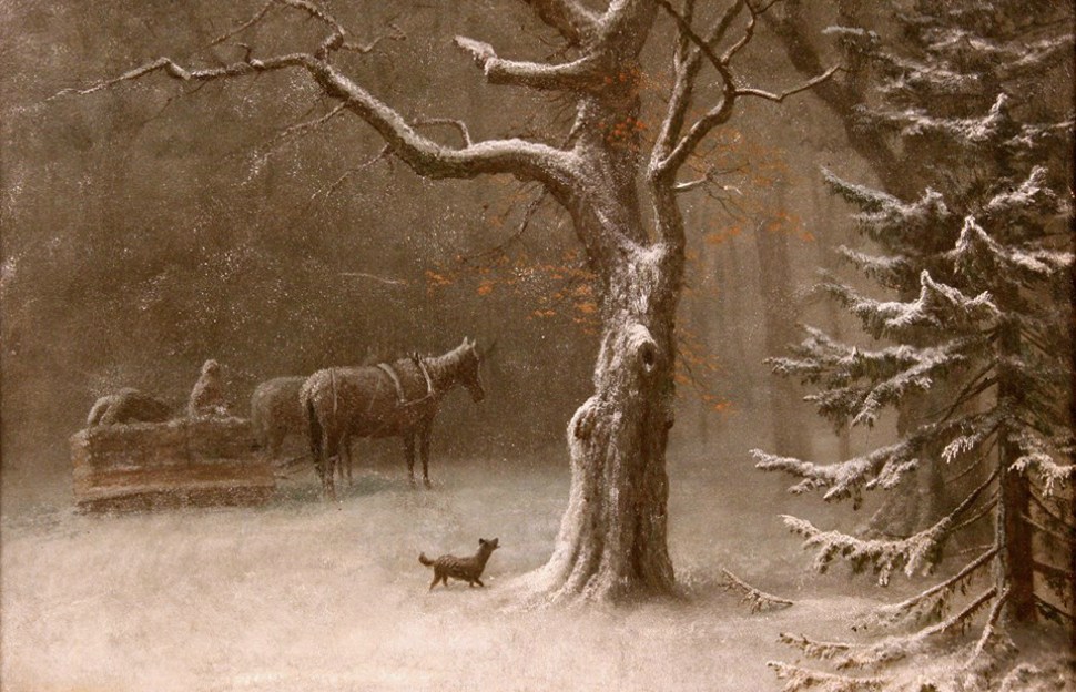 Albert Bierstadt's "Winter in the Sierras" (Gift of Dr. John and Elizabeth Christlieb)