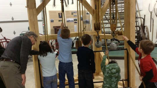 Kids enjoying an exhibit at Penn State's Pasto Agricultural Museum