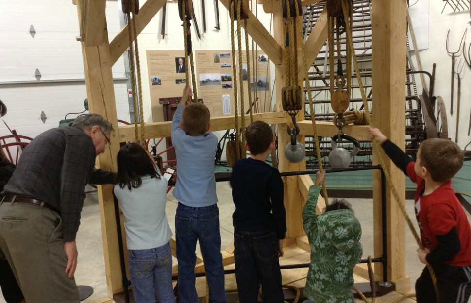 Kids enjoying an exhibit at Penn State's Pasto Agricultural Museum