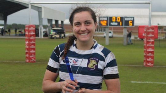 Penn State women's rugby star and US national team member Tess Feury