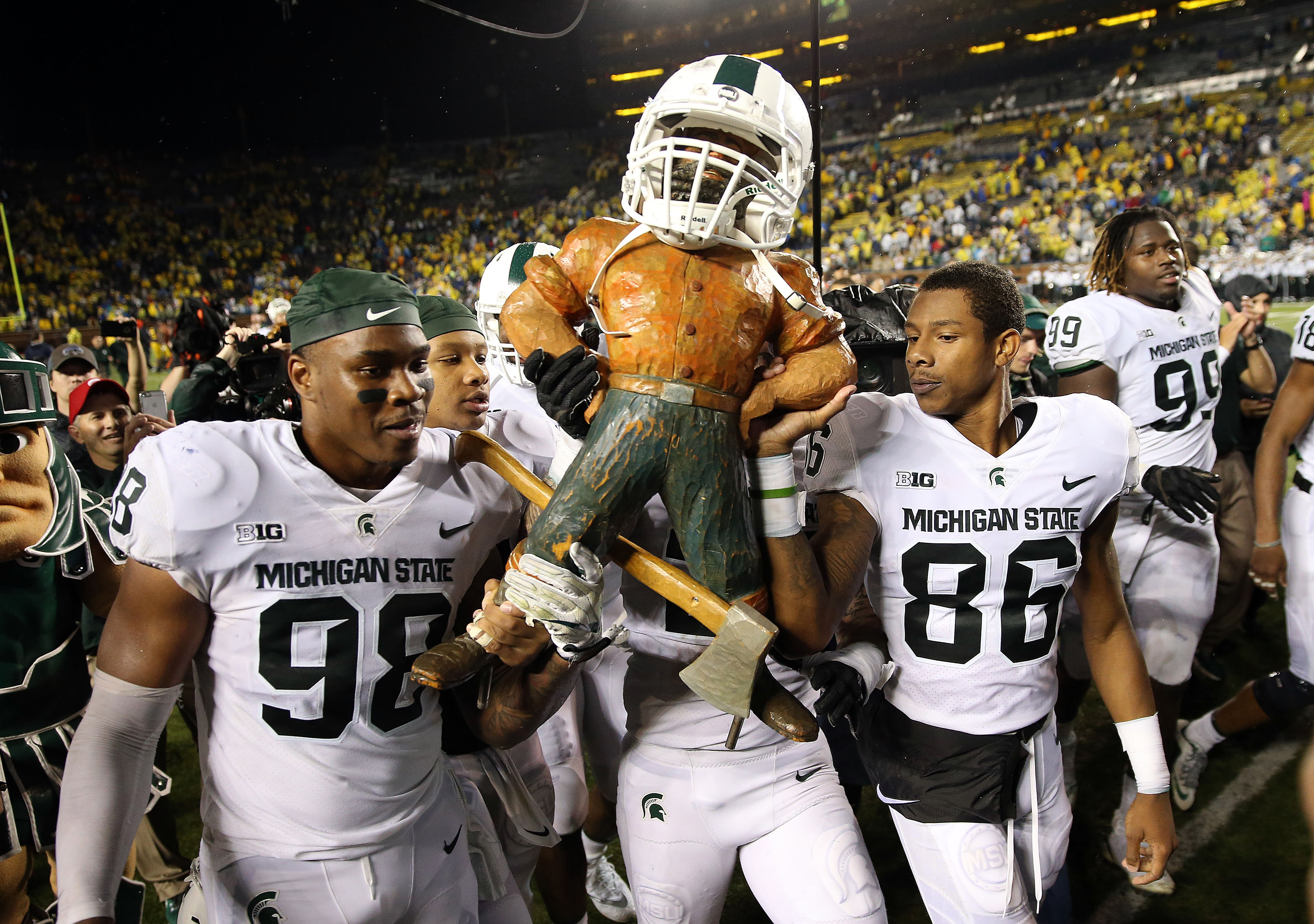 Ten football. Michigan State. Big mi.