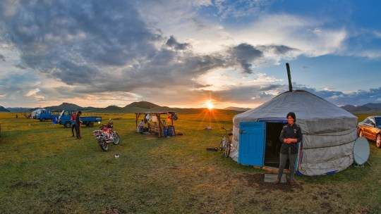 Nomadic peoples in Mongolia