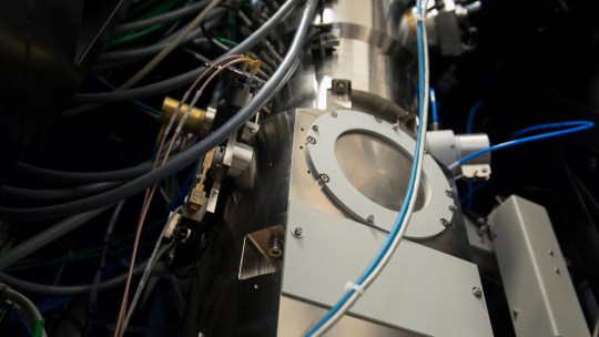 The Titan Krios cryo-electrom transmission microscope at Penn State