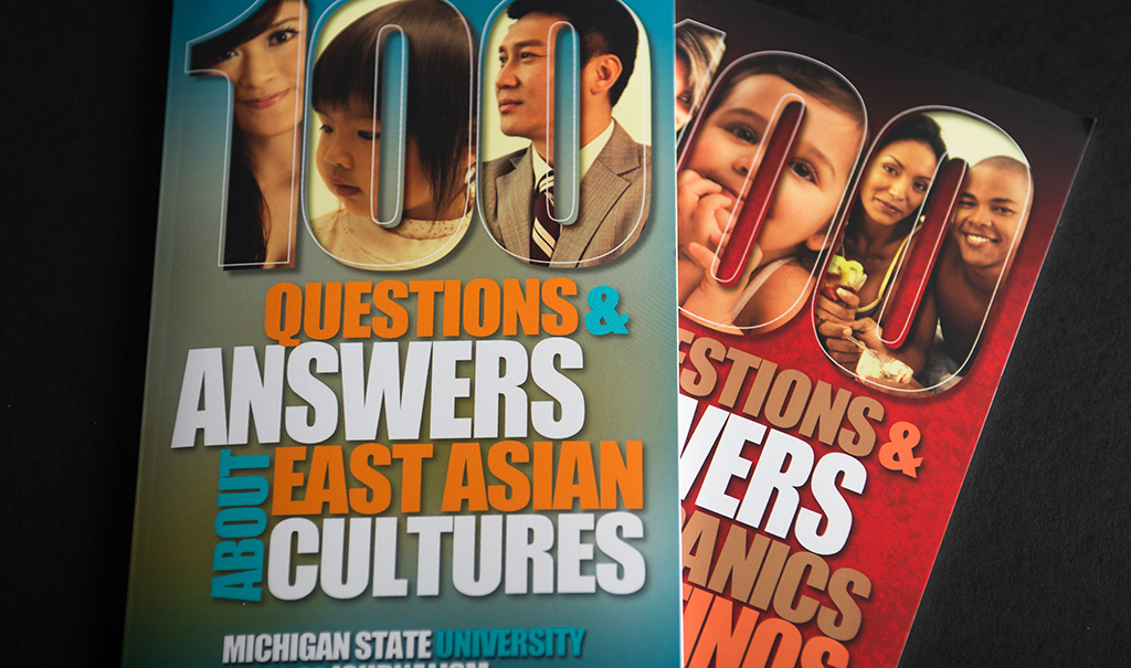 Books answering questions about different cultures were produced by the MSU school of Journalism.