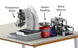 The robotic blood sampling device designed by Rutgers University researchers