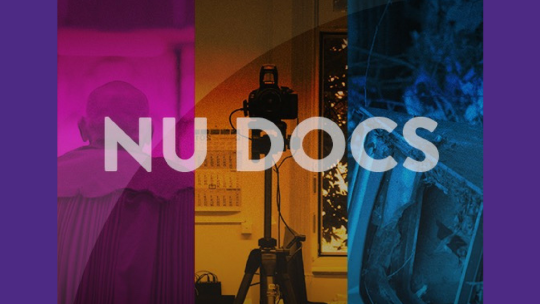 Promotional image for the Northwestern University NU Docs series.