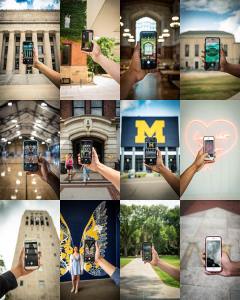 University of Michigan Social Media shots