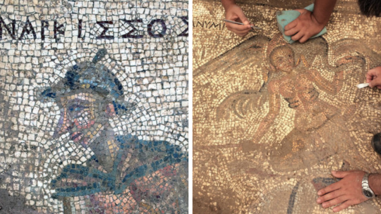 Details of the mosaics found at Antiocha ad Cragum by University of Nebraska researchers.