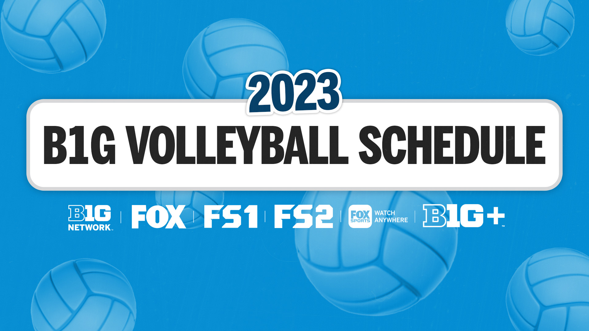 Big Ten Network And FOX Sports Announce 2023 Big Ten Volleyball