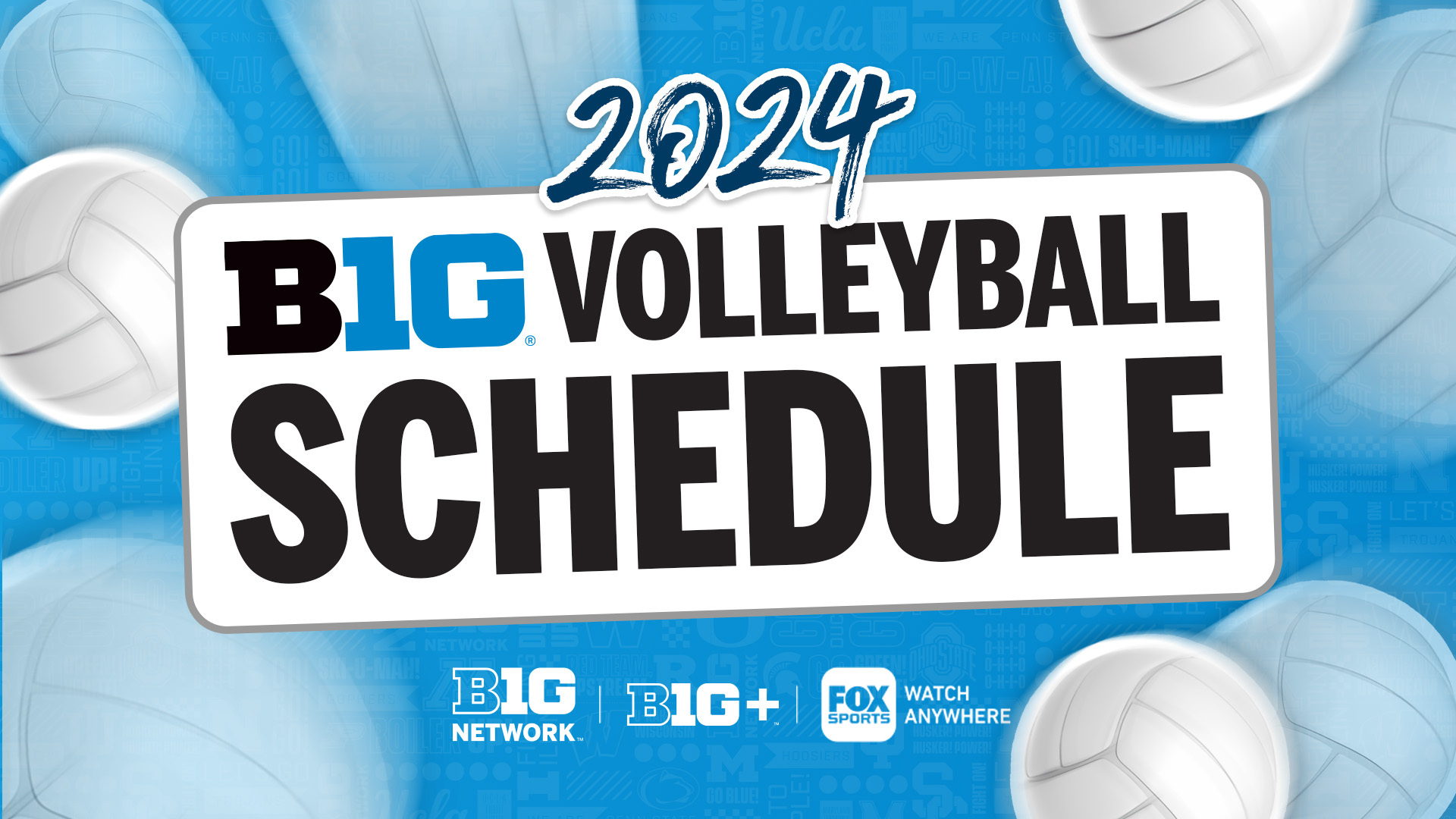 Big Ten Network Announces 2024 Big Ten Volleyball Television Schedule